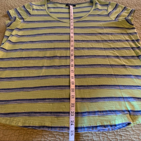 Chaps Green V-Neck T-Shirt * 1X - Picture 5 of 8